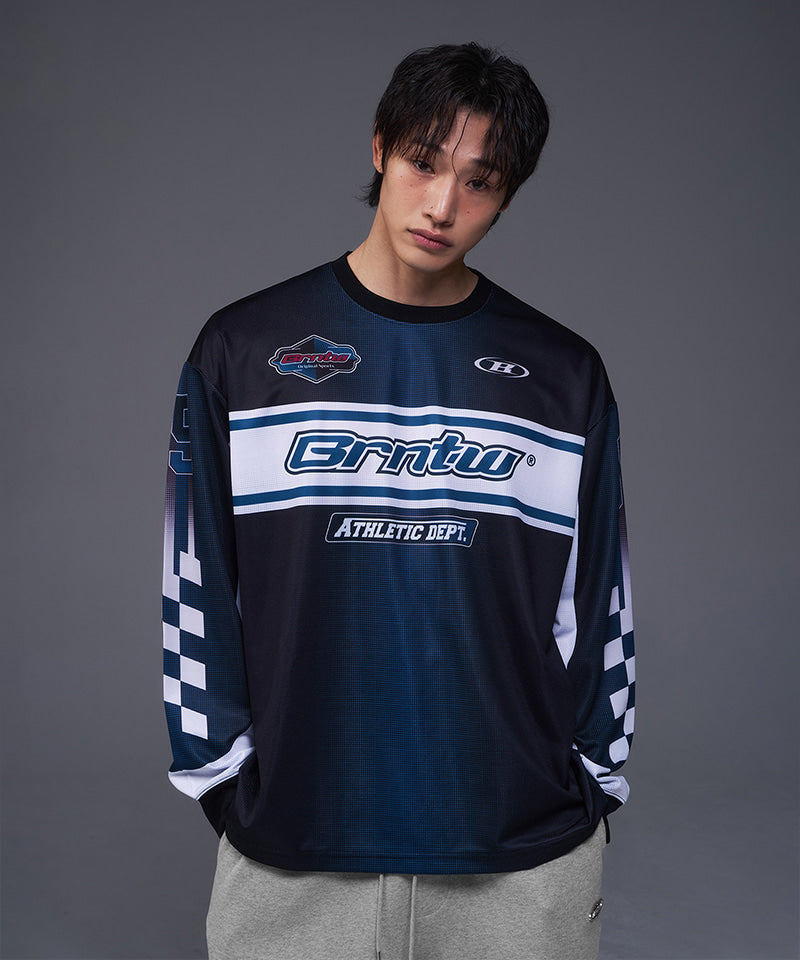 【韓国限定】BRNTW MOTORCYCLE RACING JERSEY [BLUE]