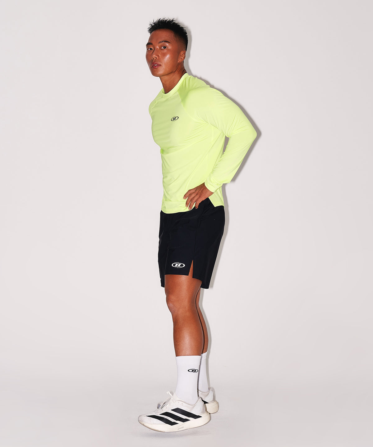 【予約販売：ご注文より1～3週間後に発送予定】BRN RUNNING COMPRESSION SOCKS [WHITE]