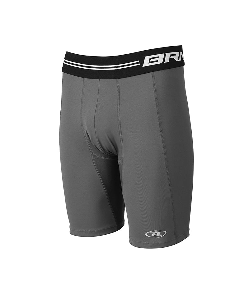 【予約販売：ご注文より1～3週間後に発送予定】BRN OUTBAND SHORT LEGGINGS [CHARCOAL]