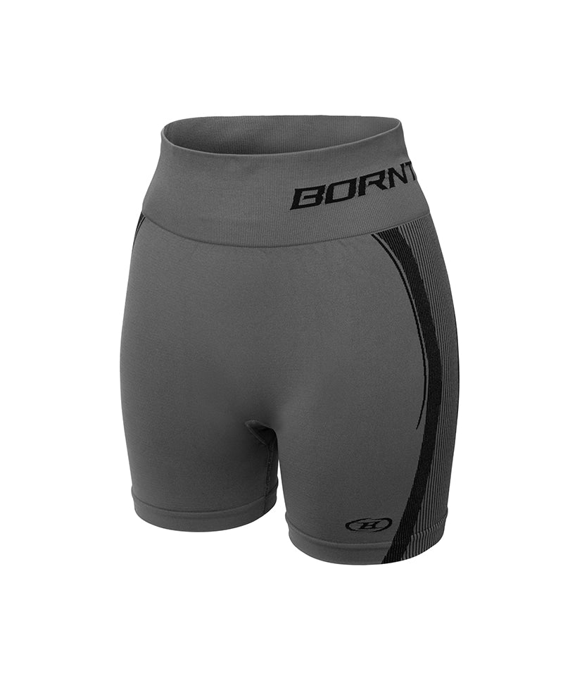 【予約販売：ご注文より1～3週間後に発送予定】W SYMBOL B ECLIPSE SEAMLESS 3.5 BIKER SHORTS [CHARCOAL]