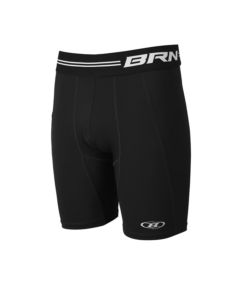 【予約販売：ご注文より1～3週間後に発送予定】BRN OUTBAND SHORT LEGGINGS [BLACK]