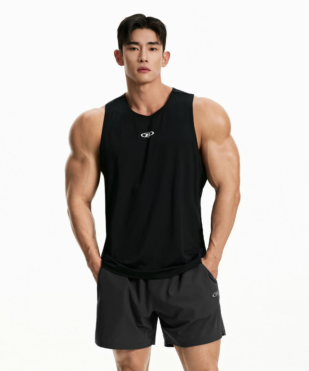 【韓国限定】SYMBOL B TANK SLEEVELESS [BLACK]