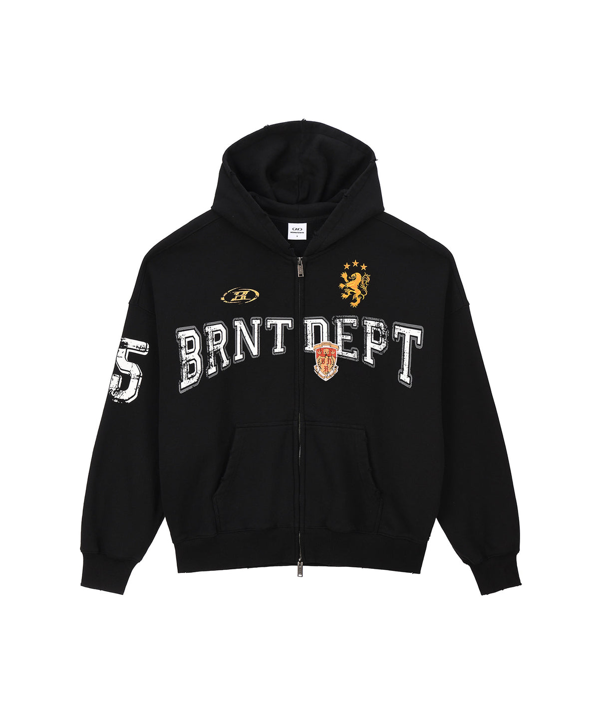 【予約販売：ご注文より1～3週間後に発送予定】HERITAGE SYMBOL B HOODIE ZIP-UP [BLACK]
