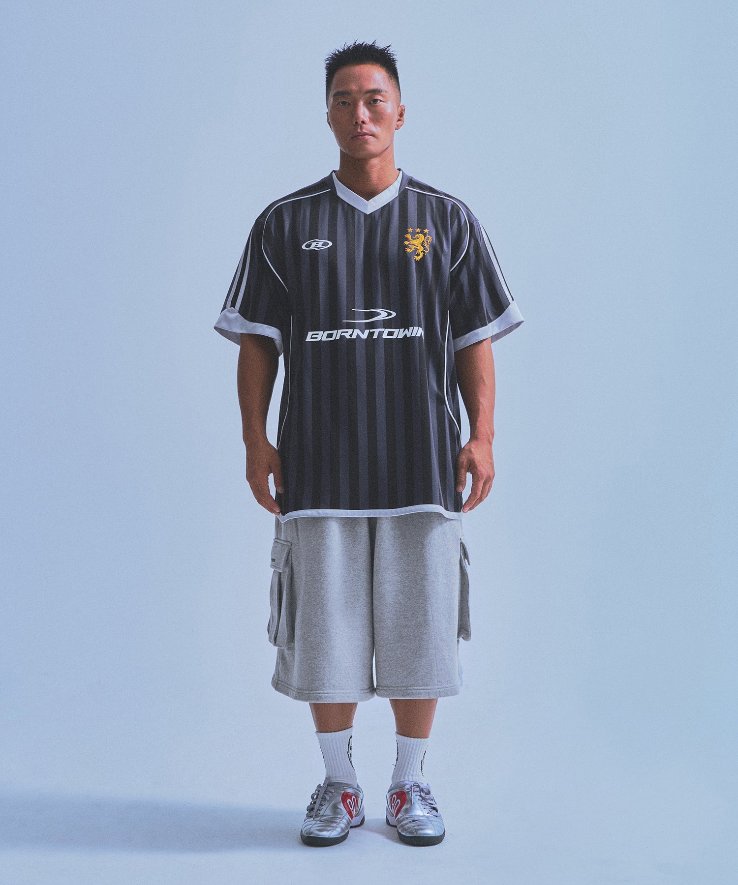 【5/30 Release】SYMBOL B SOCCER STRIPE JERSEY [BLACK]