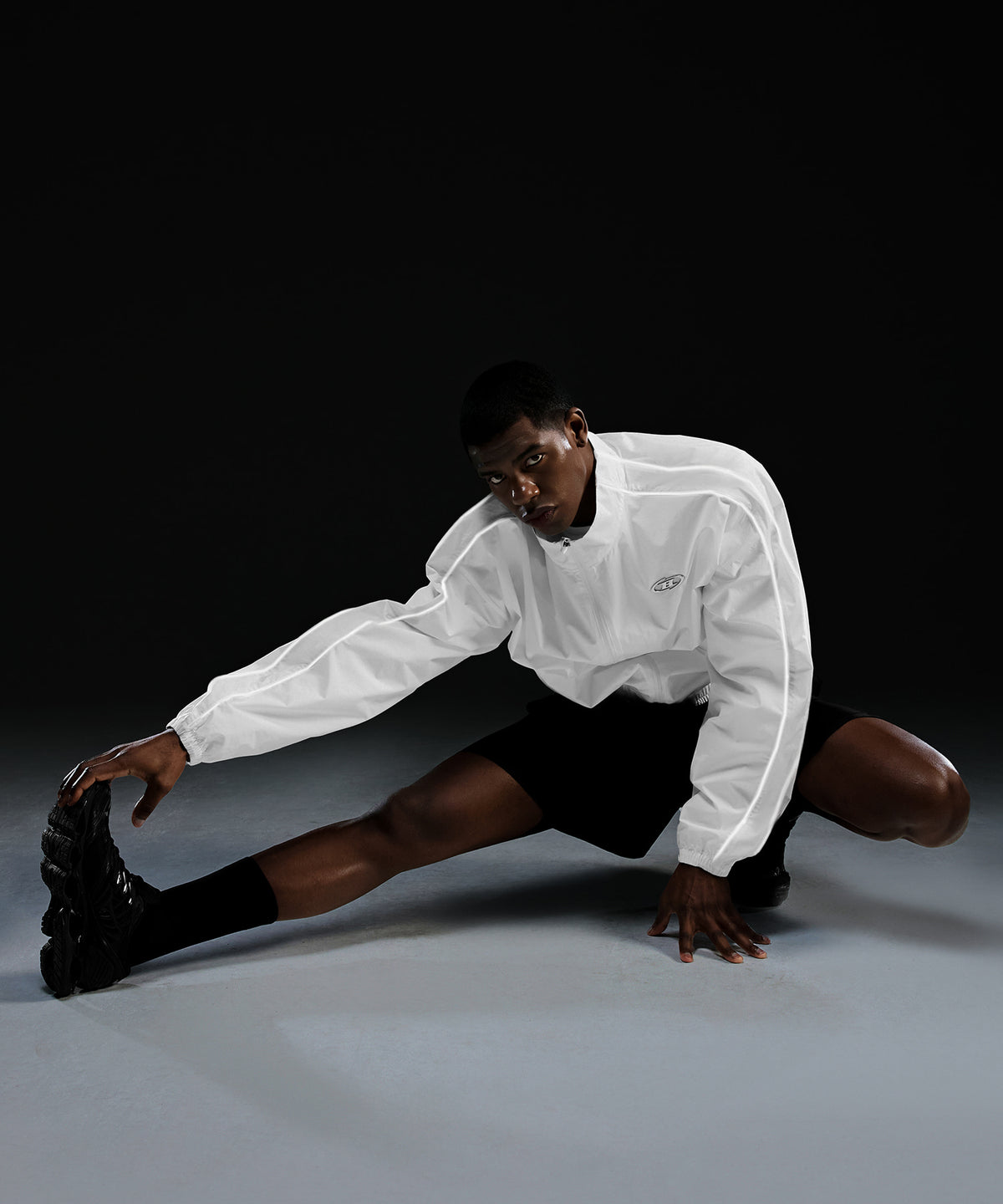 CHROME B WARM UP JACKET [WHITE]