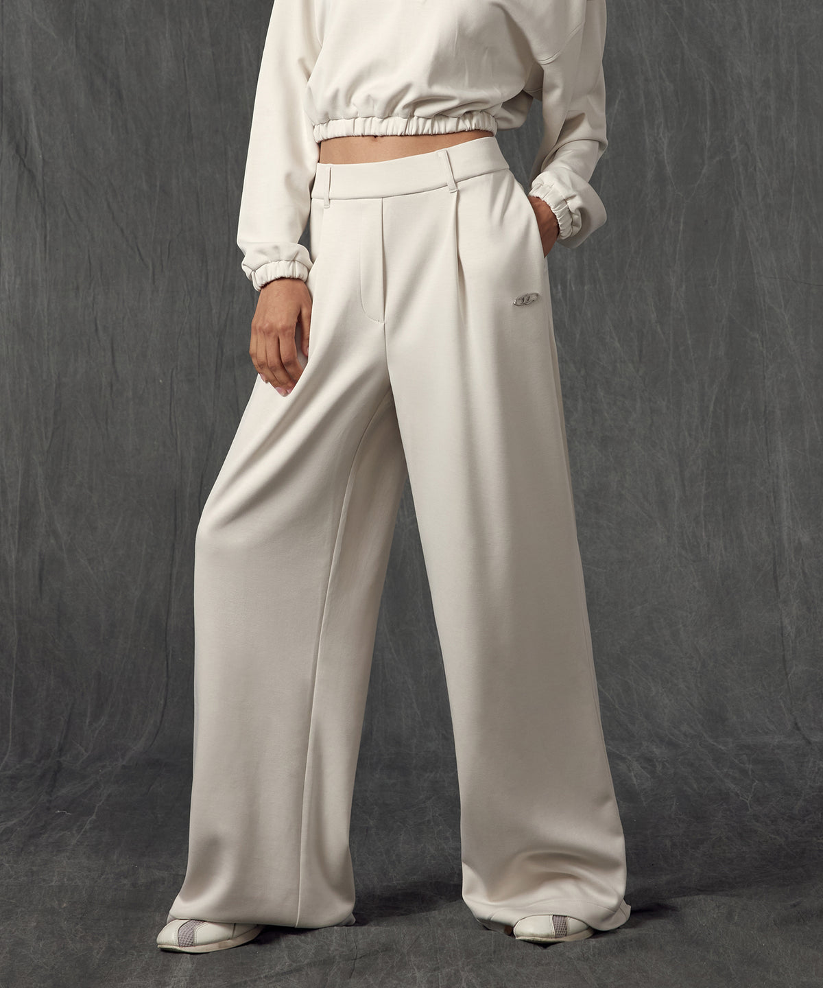 【韓国限定】W B PENDANT TROUSER [IVORY]