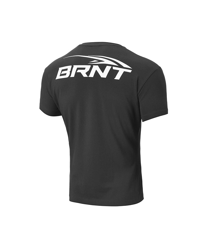 【予約販売：ご注文より1～3週間後に発送予定】BRNT BACK LOGO MUSCLE FIT T-SHIRTS [CHARCOAL]