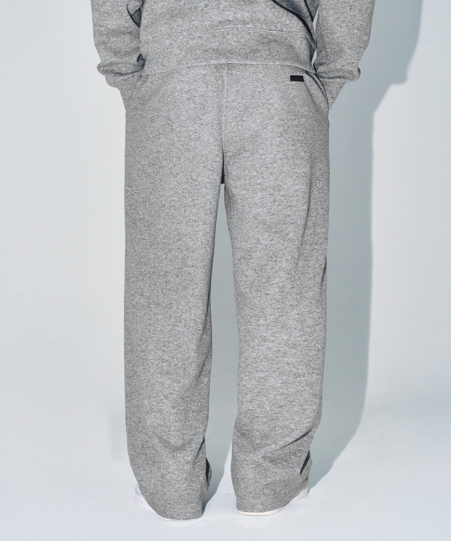 【予約販売：ご注文より1～3週間後に発送予定】KNIT LIKE WIDE PANTS [MELANGE GREY]