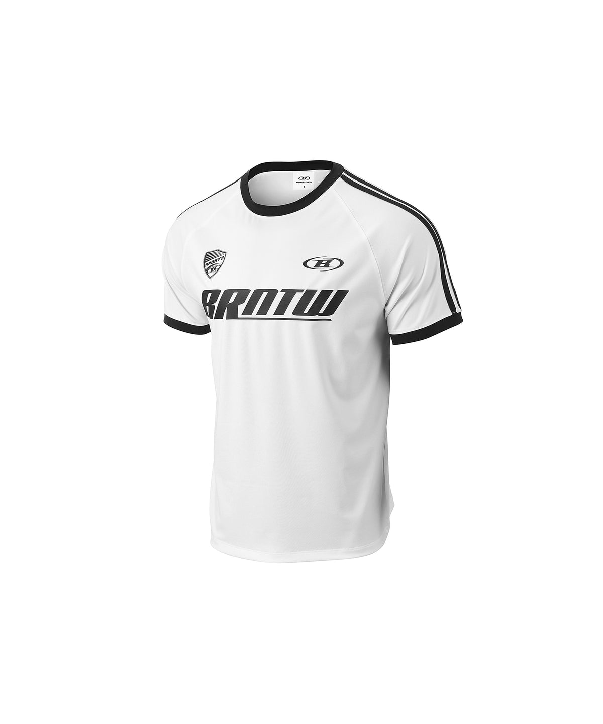 BRNTW TRACK LINE T-SHIRTS [WHITE]