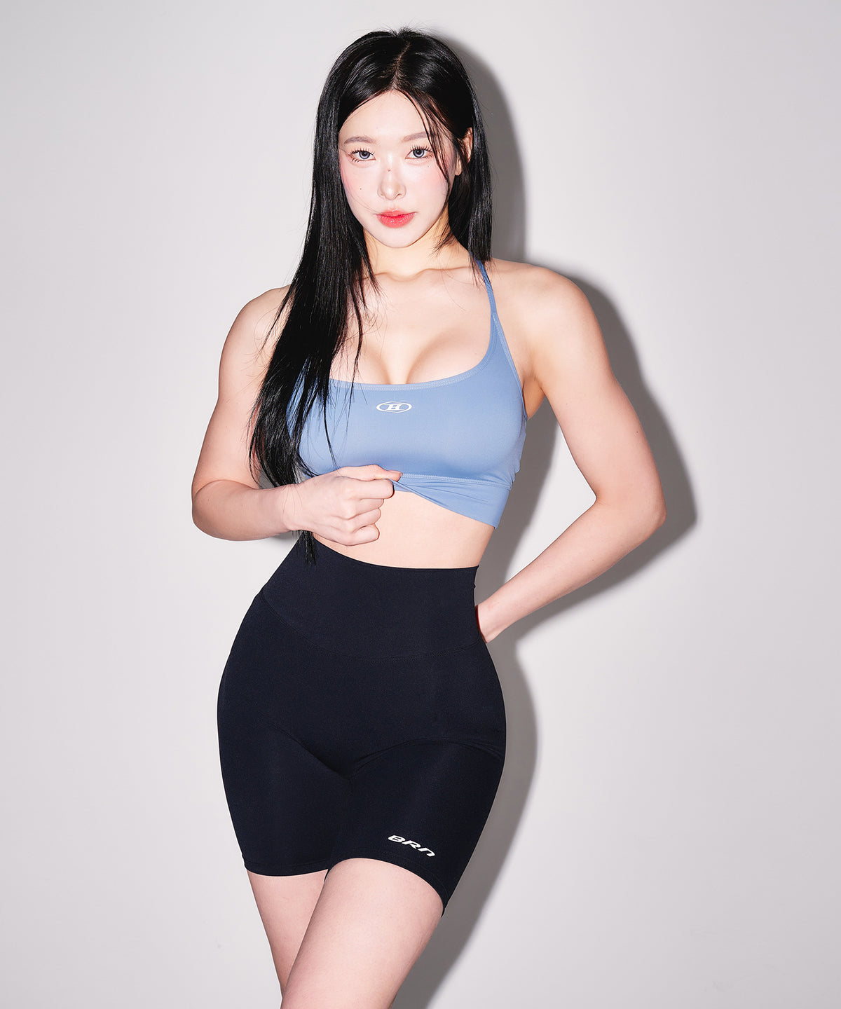 【韓国限定】W CROSS BACK BRA TOP [BLUE]