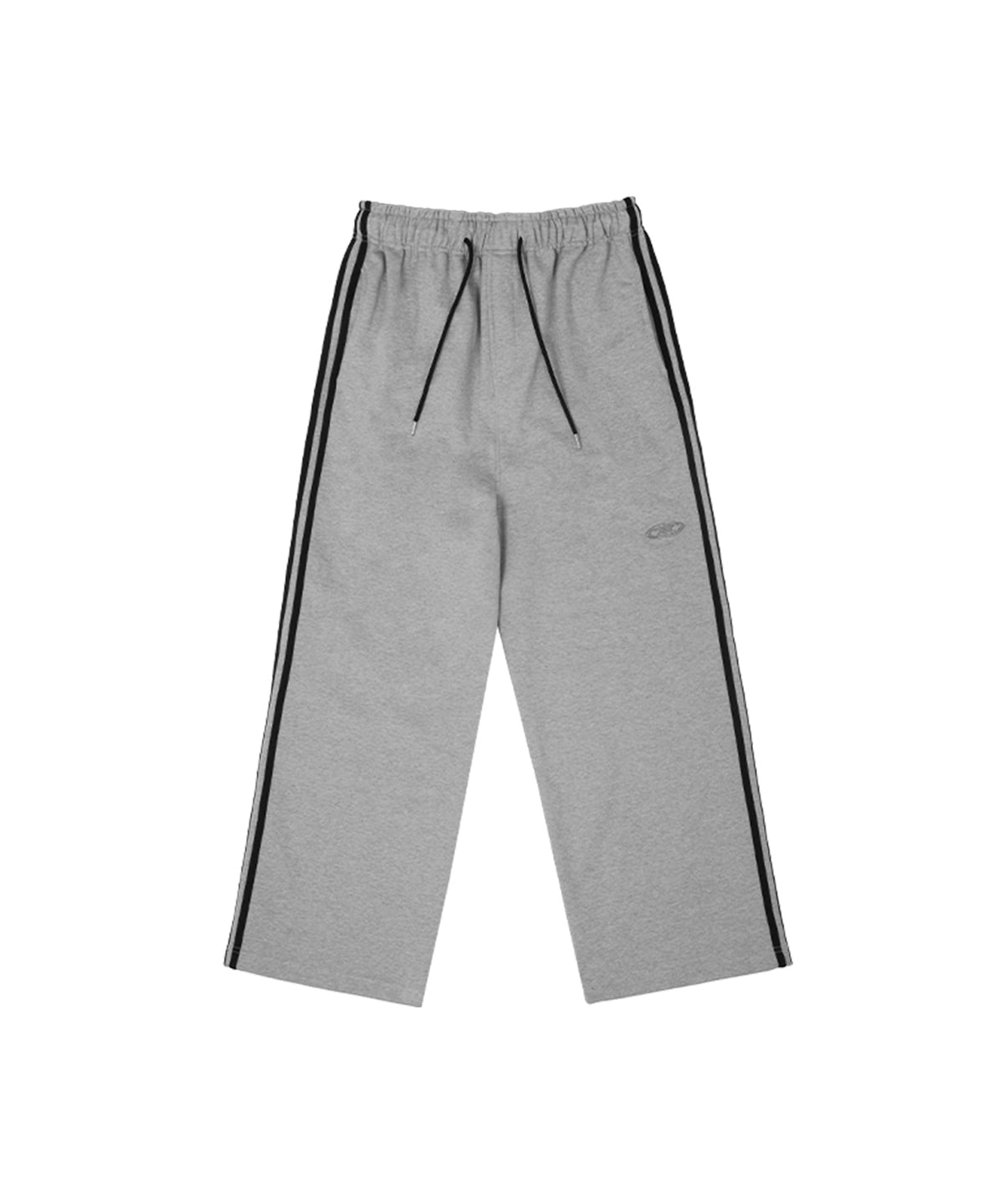 CHROME B LOGO TRACK LINE WIDE PANTS [MELANGE GREY]