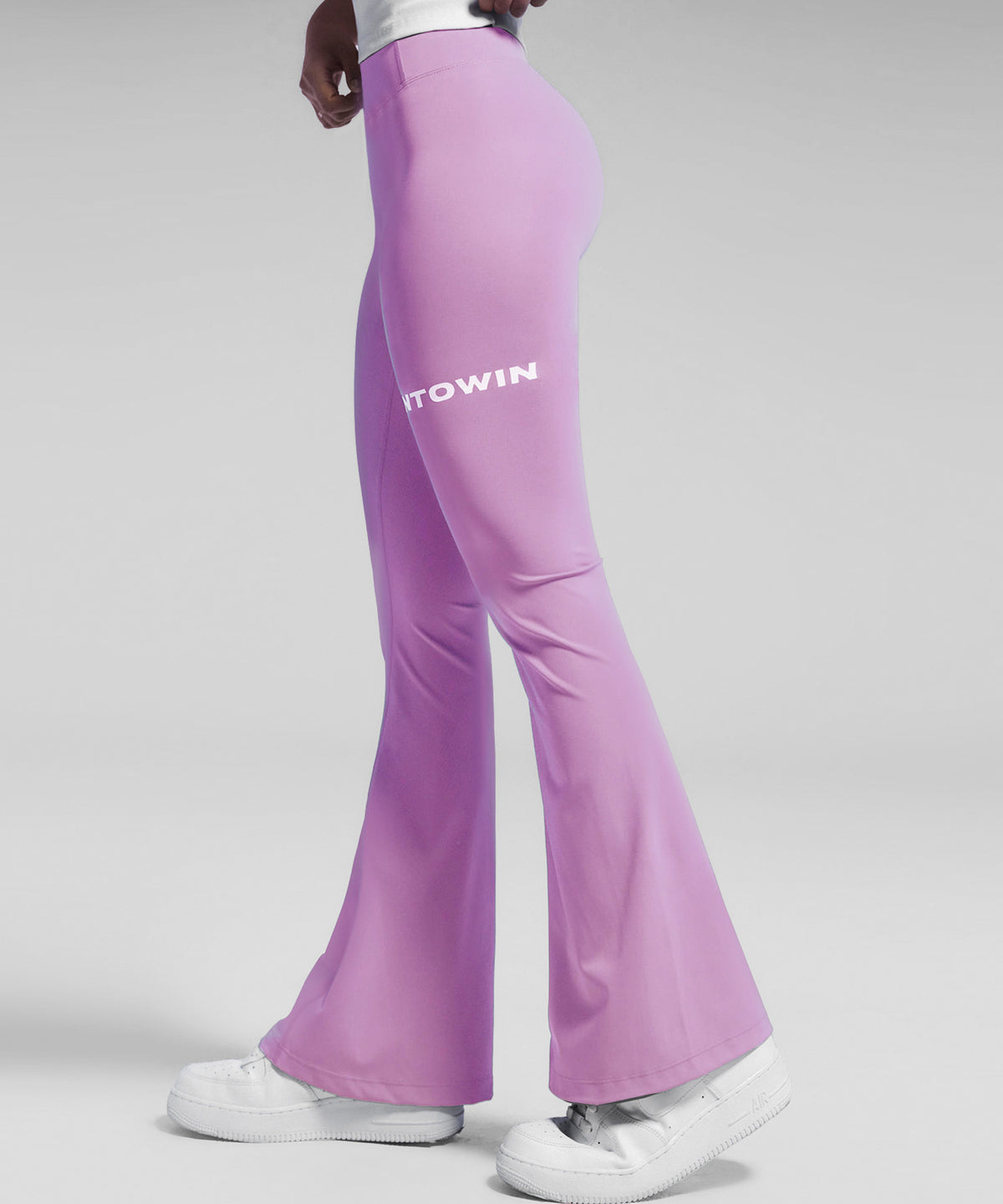 【韓国限定】W LOGO BOOTS CUT LEGGINGS [PINK]