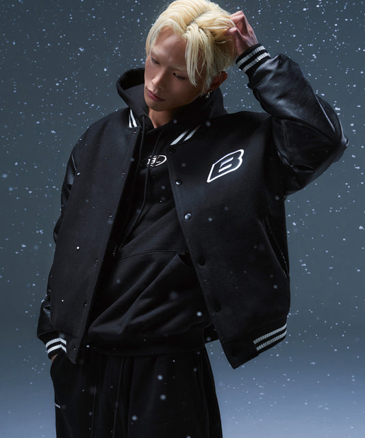 VARSITY QUILTING JACKET [BLACK]