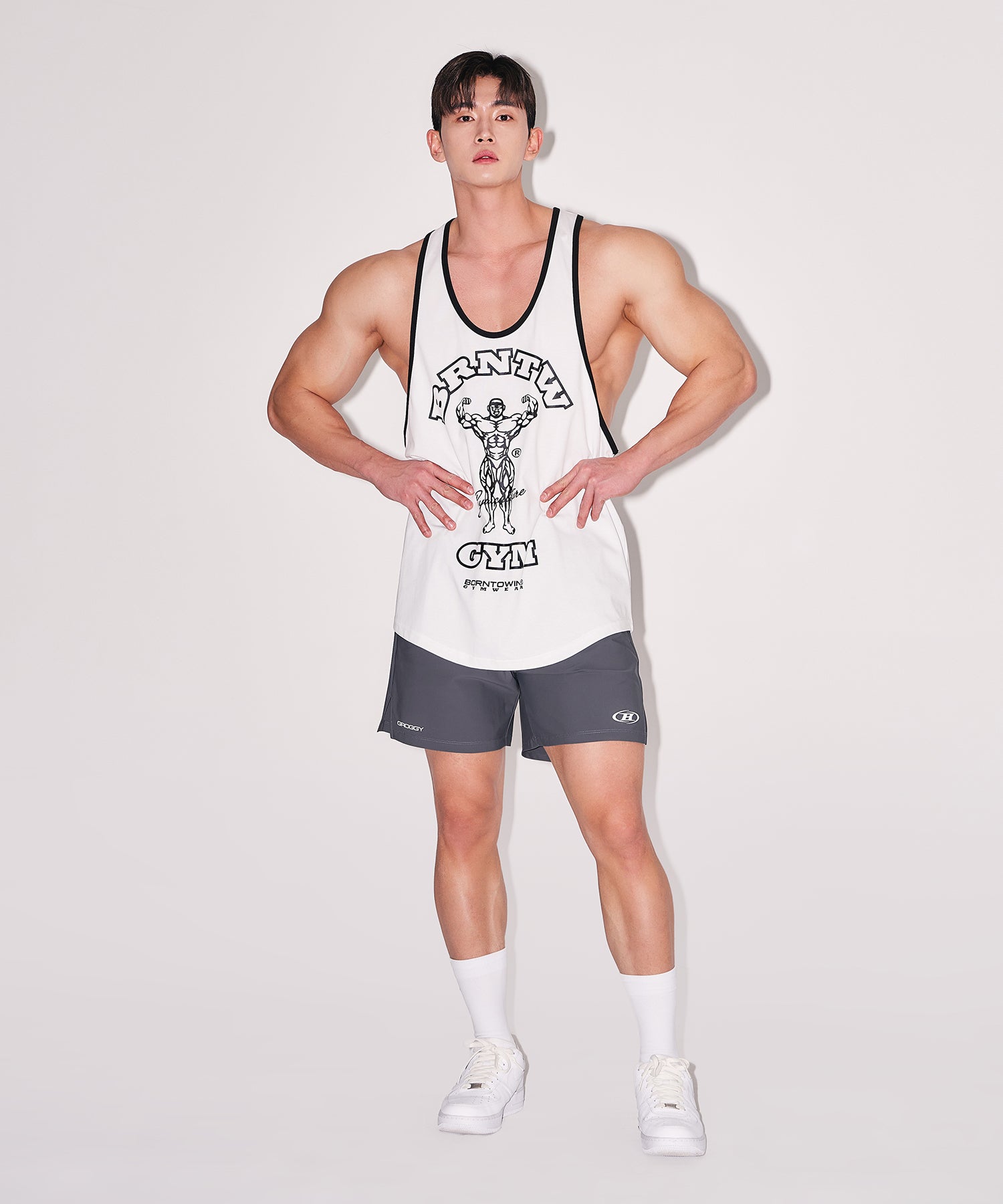 RAISEBORN NEW DEEP FIT SLEEVELESS [WHITE]