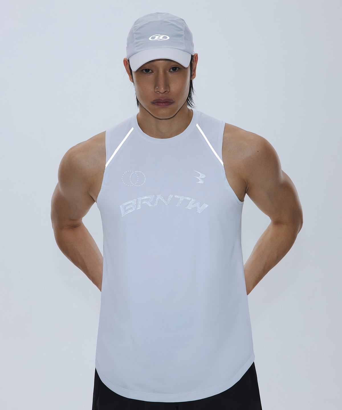 【韓国限定】BRNTW QUICK DRY SINGLET [WHITE]