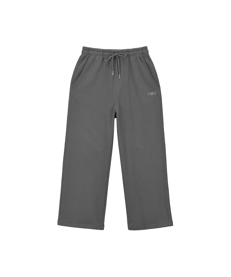 【韓国限定】CHROME B SEMI WIDE PANTS [CHARCOAL]