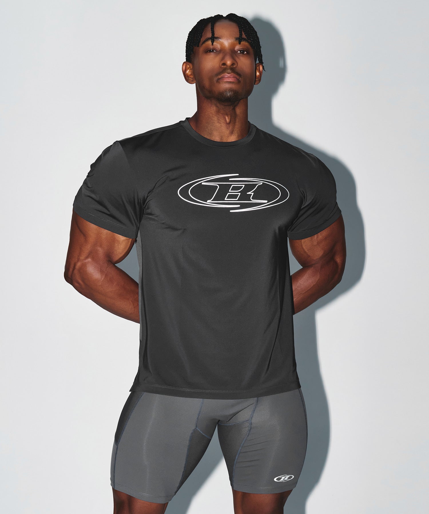 【予約販売：ご注文より1～3週間後に発送予定】STROKE B QUICK DRY T-SHIRTS [CHARCOAL]