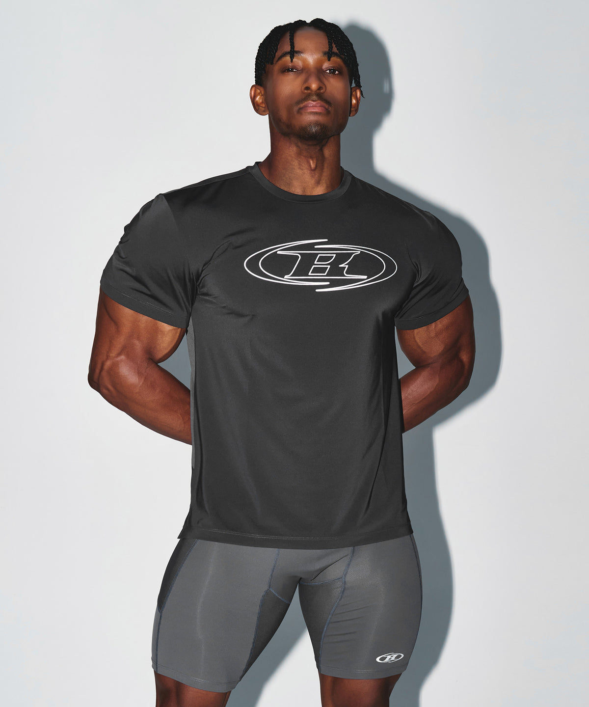 【韓国限定】STROKE B QUICK DRY T-SHIRTS [CHARCOAL]