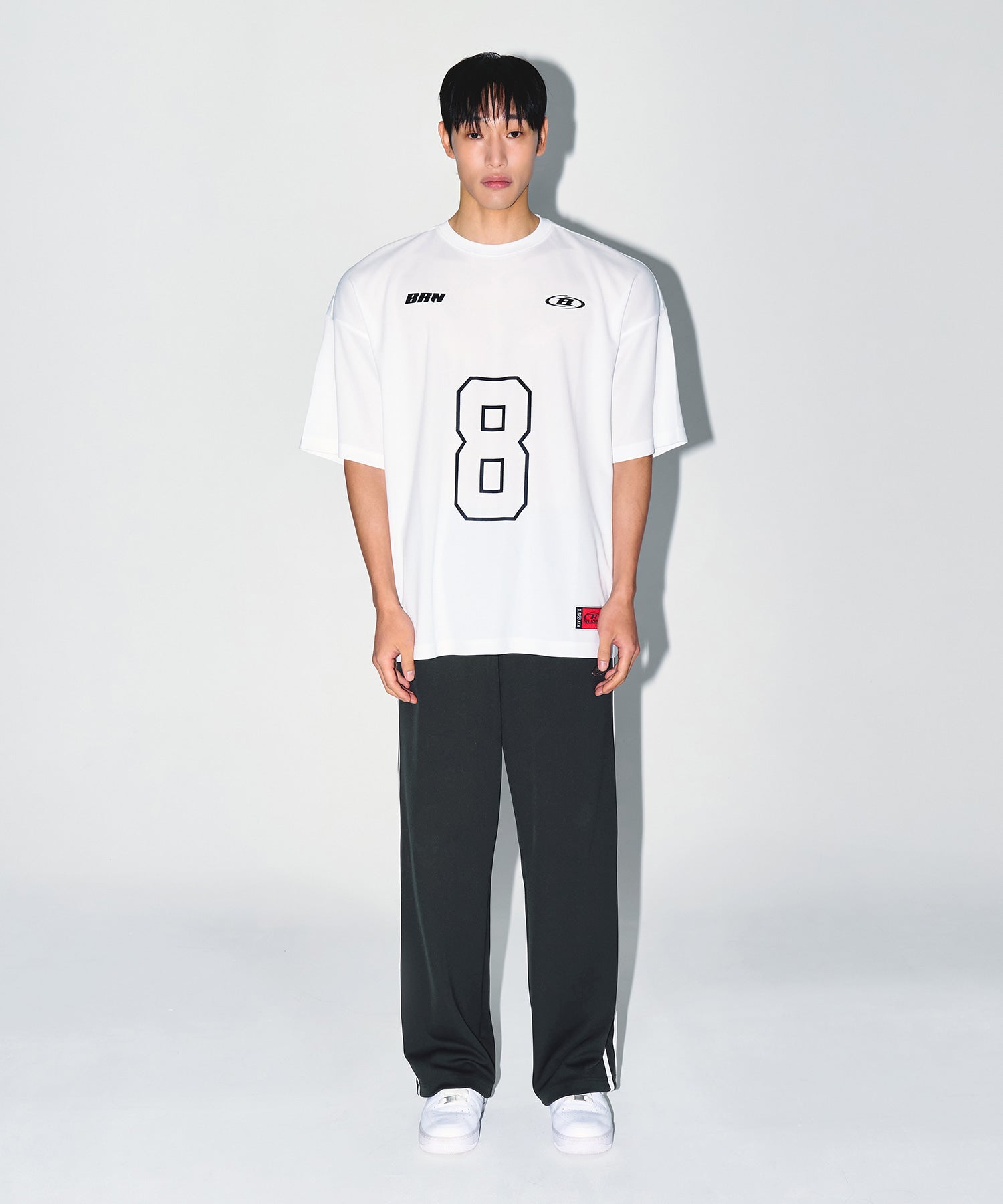【予約販売：ご注文より1～3週間後に発送予定】BRN COOL MESH EXTRA FIT T-SHIRTS [WHITE]