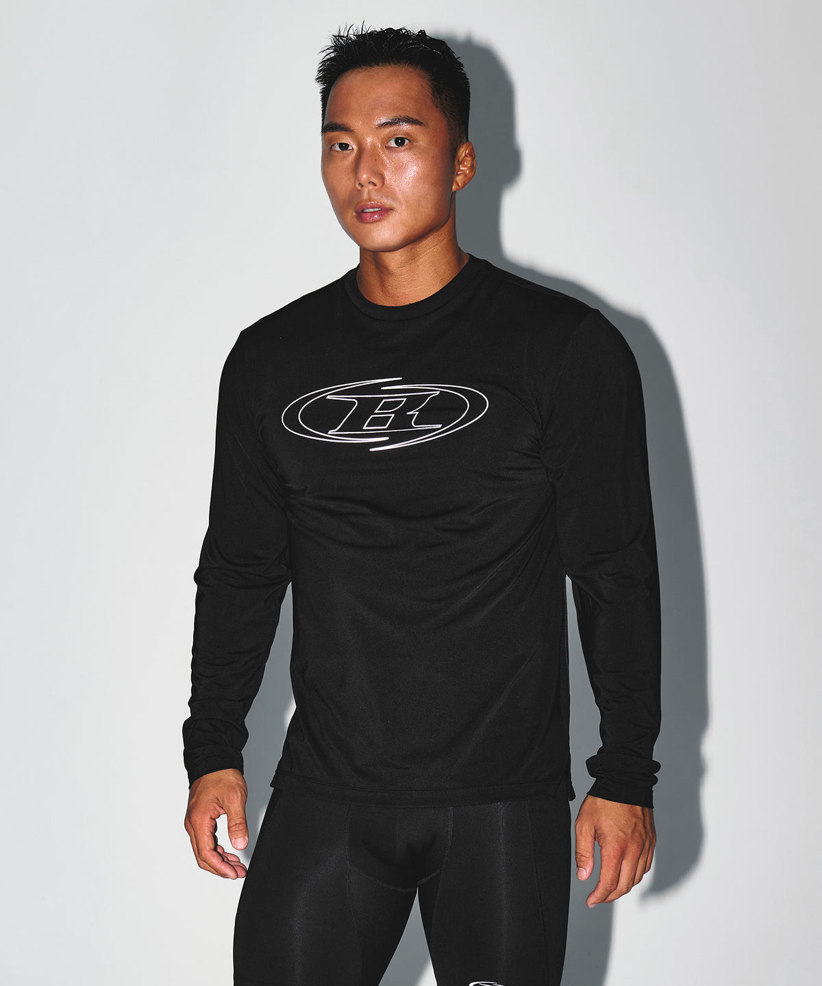 【韓国限定】STROKE B QUICK DRY LONG SLEEVE [BLACK]