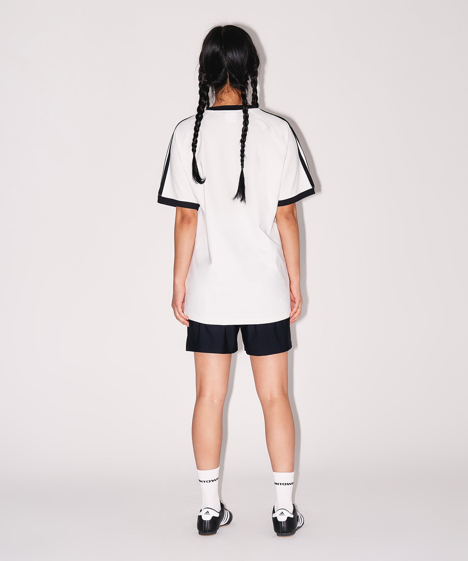 BRNTW TRACK LINE T-SHIRTS [WHITE]