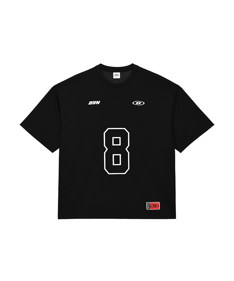 【予約販売：ご注文より1～3週間後に発送予定】BRN COOL MESH EXTRA FIT T-SHIRTS [BLACK]