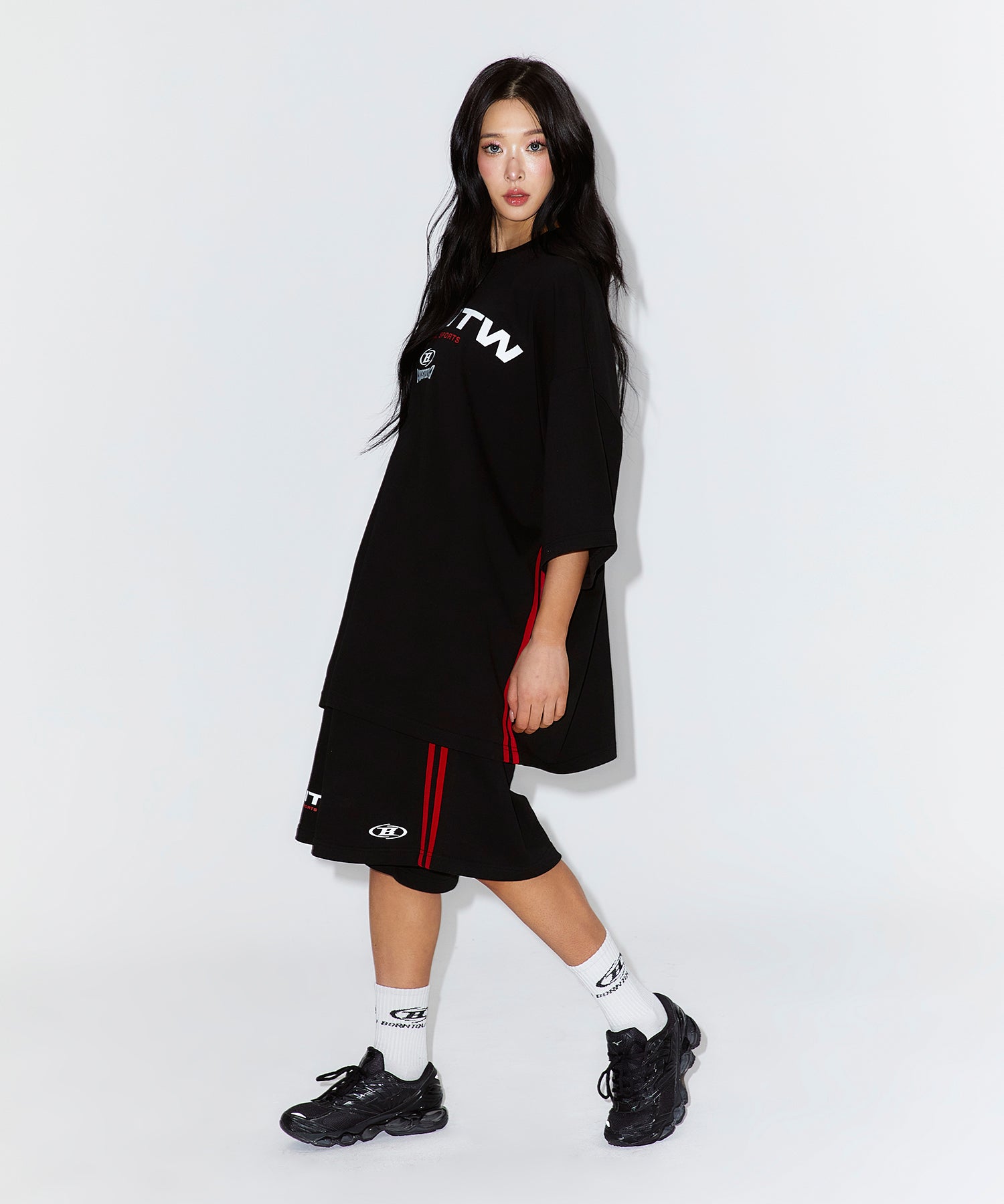 【予約販売：ご注文より1～3週間後に発送予定】MONSTERZYM BERMUDA PANTS [BLACK]