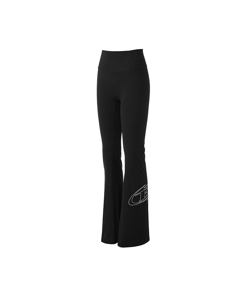 W STROKE B BOOTS CUT LEGGINGS [BLACK]