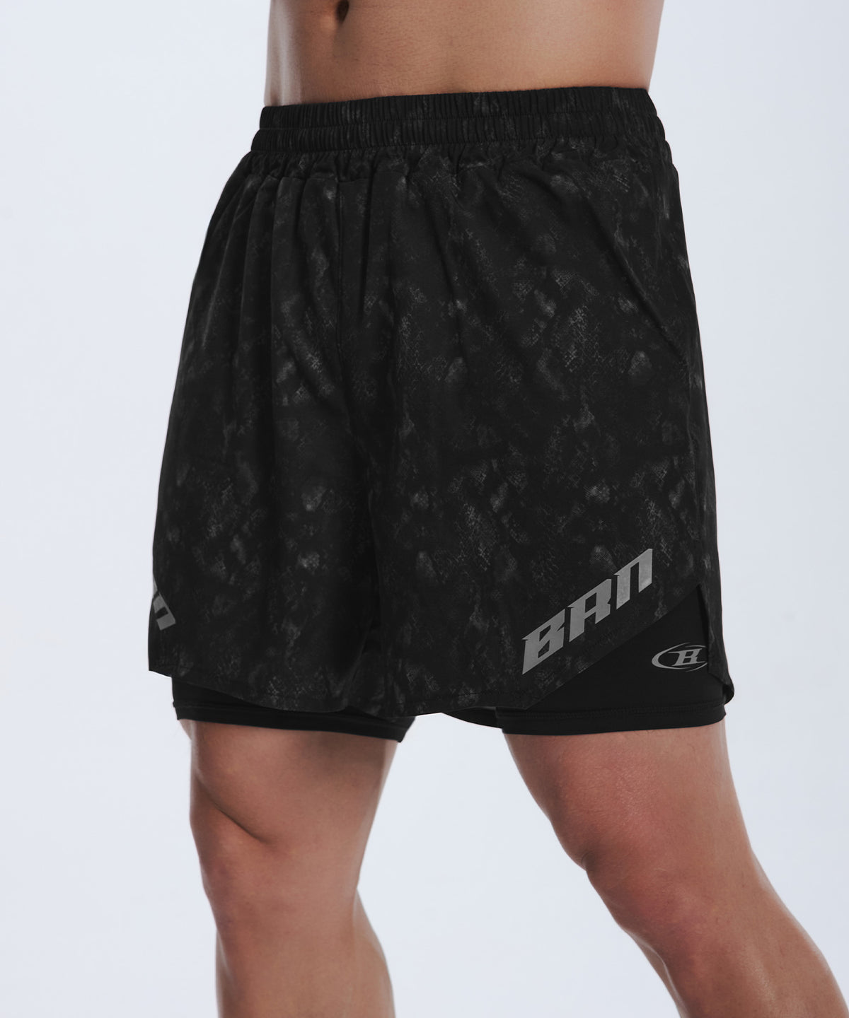 シャルボン charbon PYTHON PATTERN SHORTS 韓国限定】BRN PYTHON PATTERN 2 IN 1 SHORTS [BLACK] – BORNTOWIN