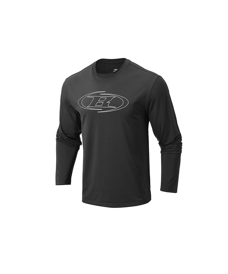 【予約販売：ご注文より1～3週間後に発送予定】STROKE B QUICK DRY LONG SLEEVE [CHARCOAL]