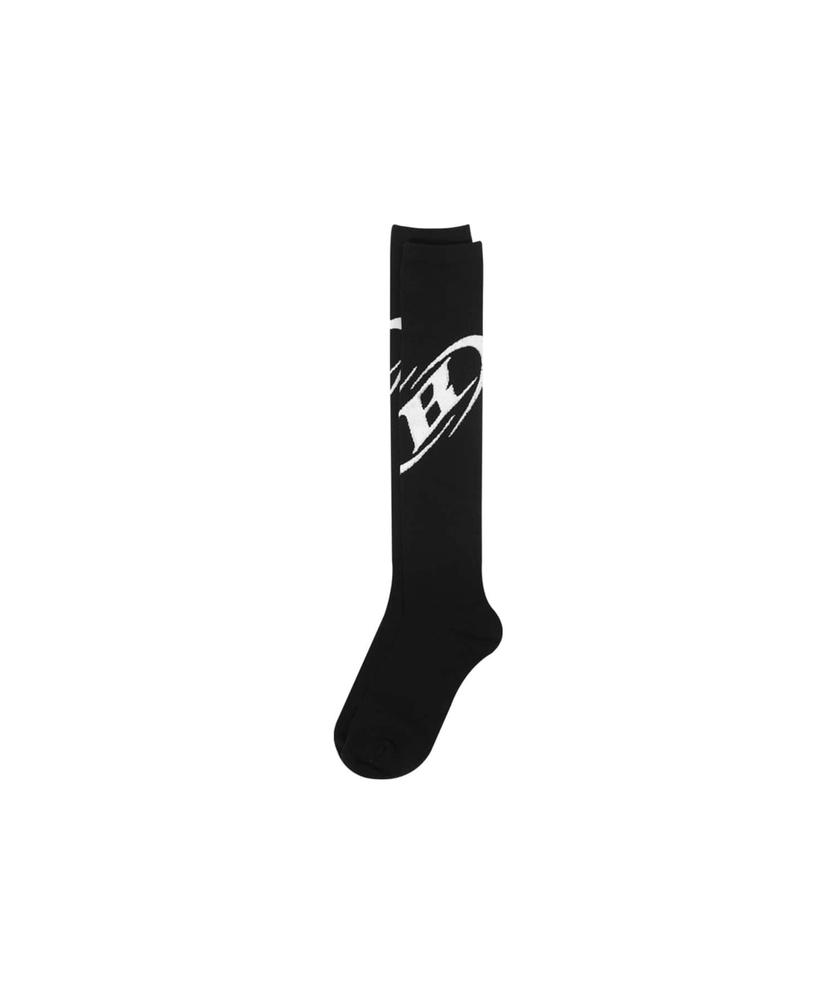 【予約販売：ご注文より1～3週間後に発送予定】BIG B LOGO KNEE SOCKS [BLACK]