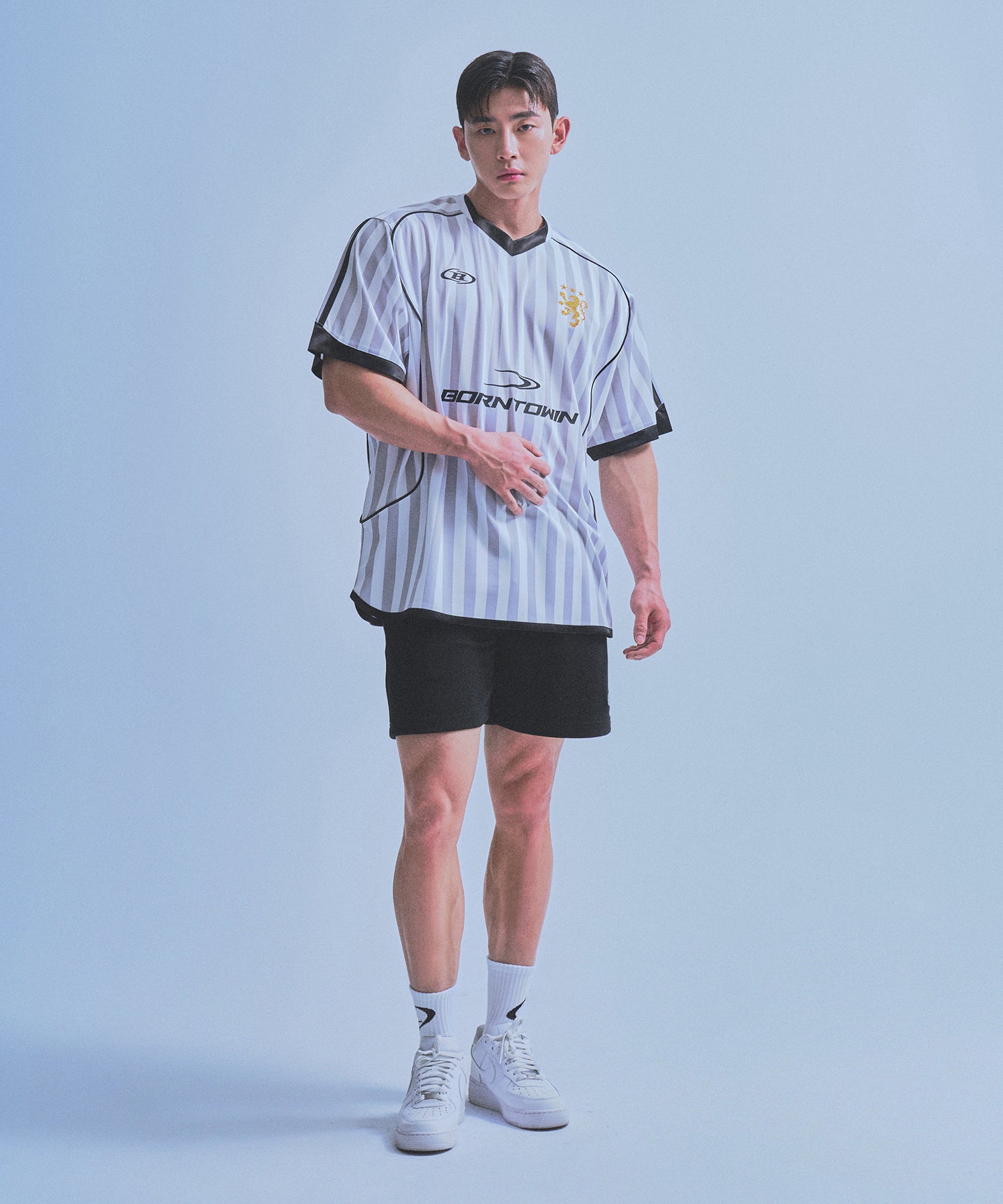 【5/30 Release】SYMBOL B SOCCER STRIPE JERSEY [WHITE]