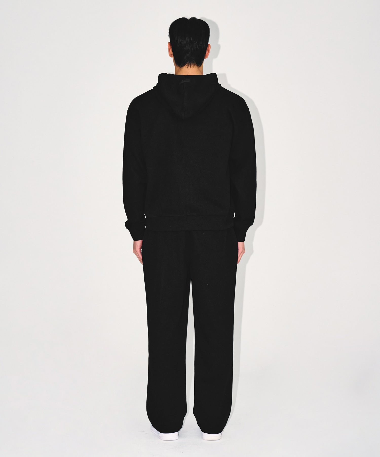 【予約販売：ご注文より1～3週間後に発送予定】KNIT LIKE WIDE PANTS [BLACK]