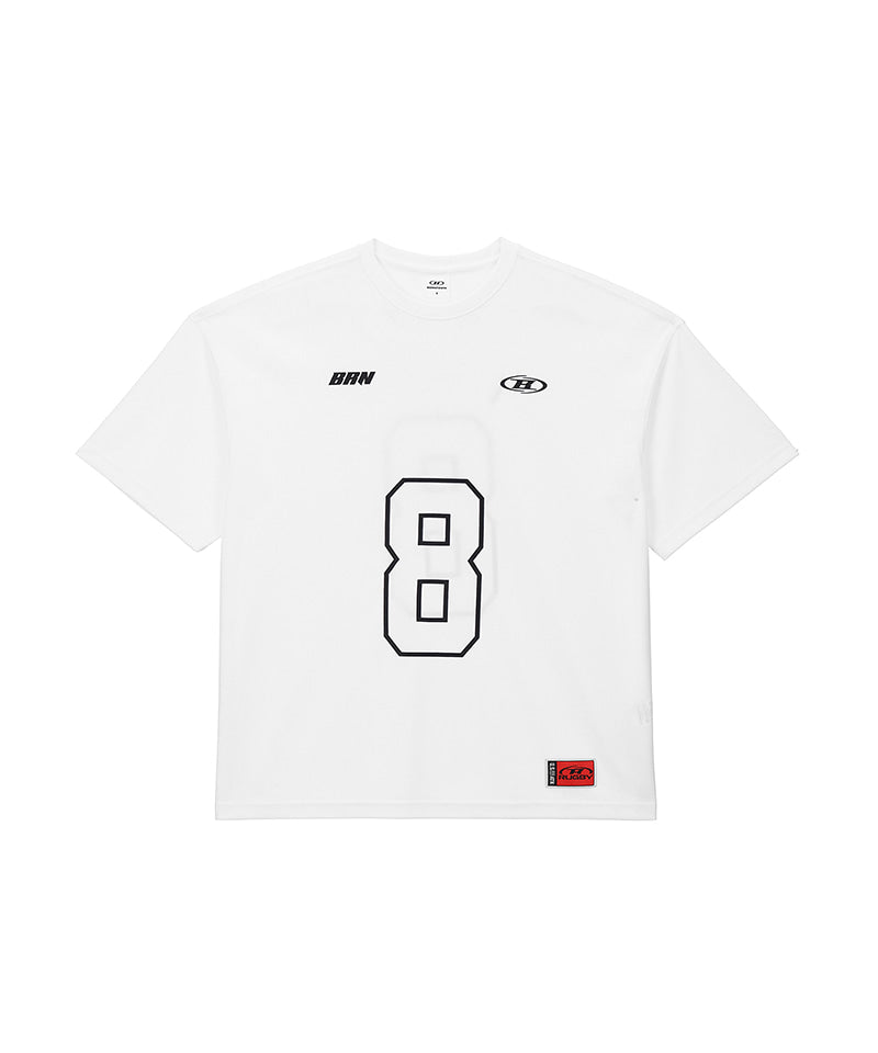【予約販売：ご注文より1～3週間後に発送予定】BRN COOL MESH EXTRA FIT T-SHIRTS [WHITE]