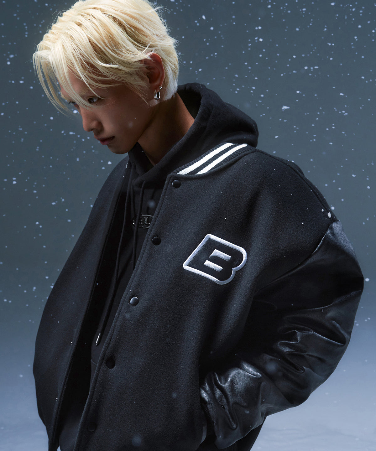 VARSITY QUILTING JACKET [BLACK]