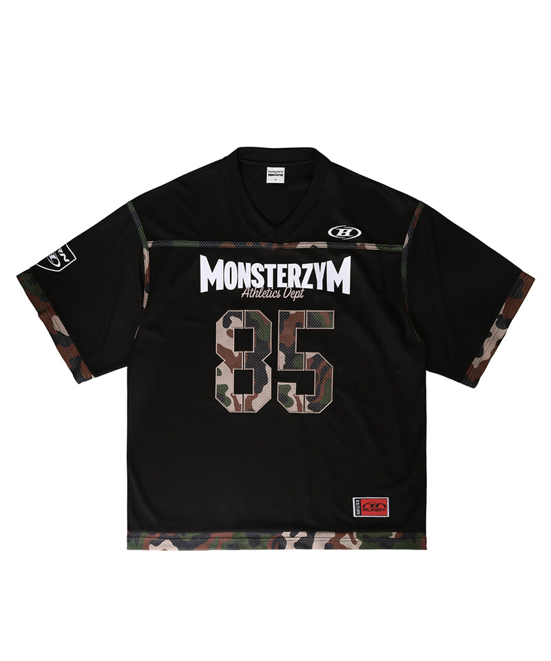 【予約販売：ご注文より1～3週間後に発送予定】MONSTERZYM 85 RUGBY JERSEY [CAMO]