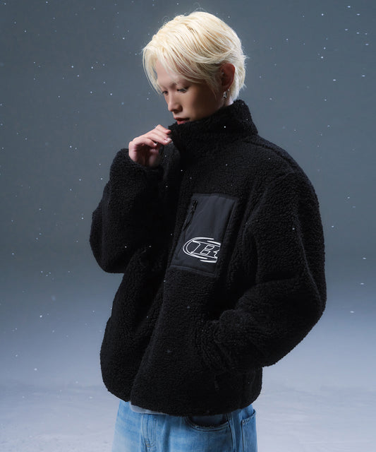 STROKE B SHERPA JACKET [BLACK]