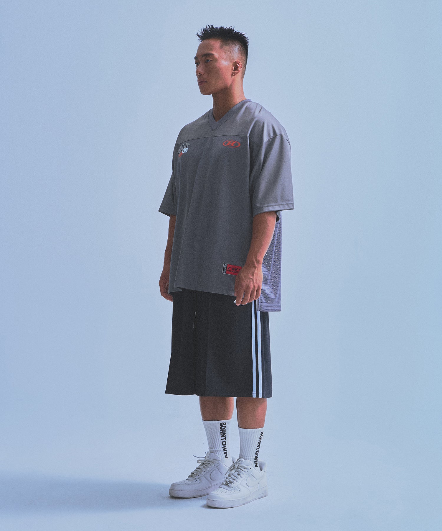 【5/9 release】08 RUGBY JERSEY T-SHIRTS [CHARCOAL]