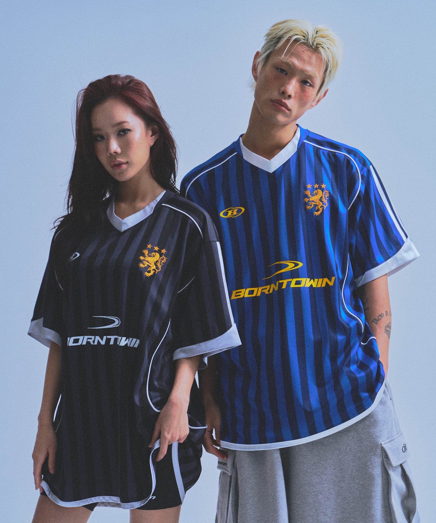 【5/30 Release】SYMBOL B SOCCER STRIPE JERSEY [BLACK]