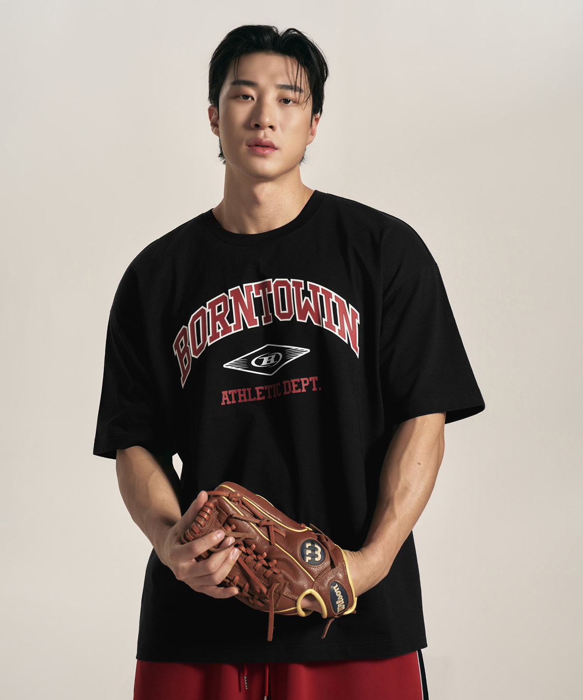 【韓国限定】BORNTOWIN ARCH LOGO T-SHIRTS [BLACK]