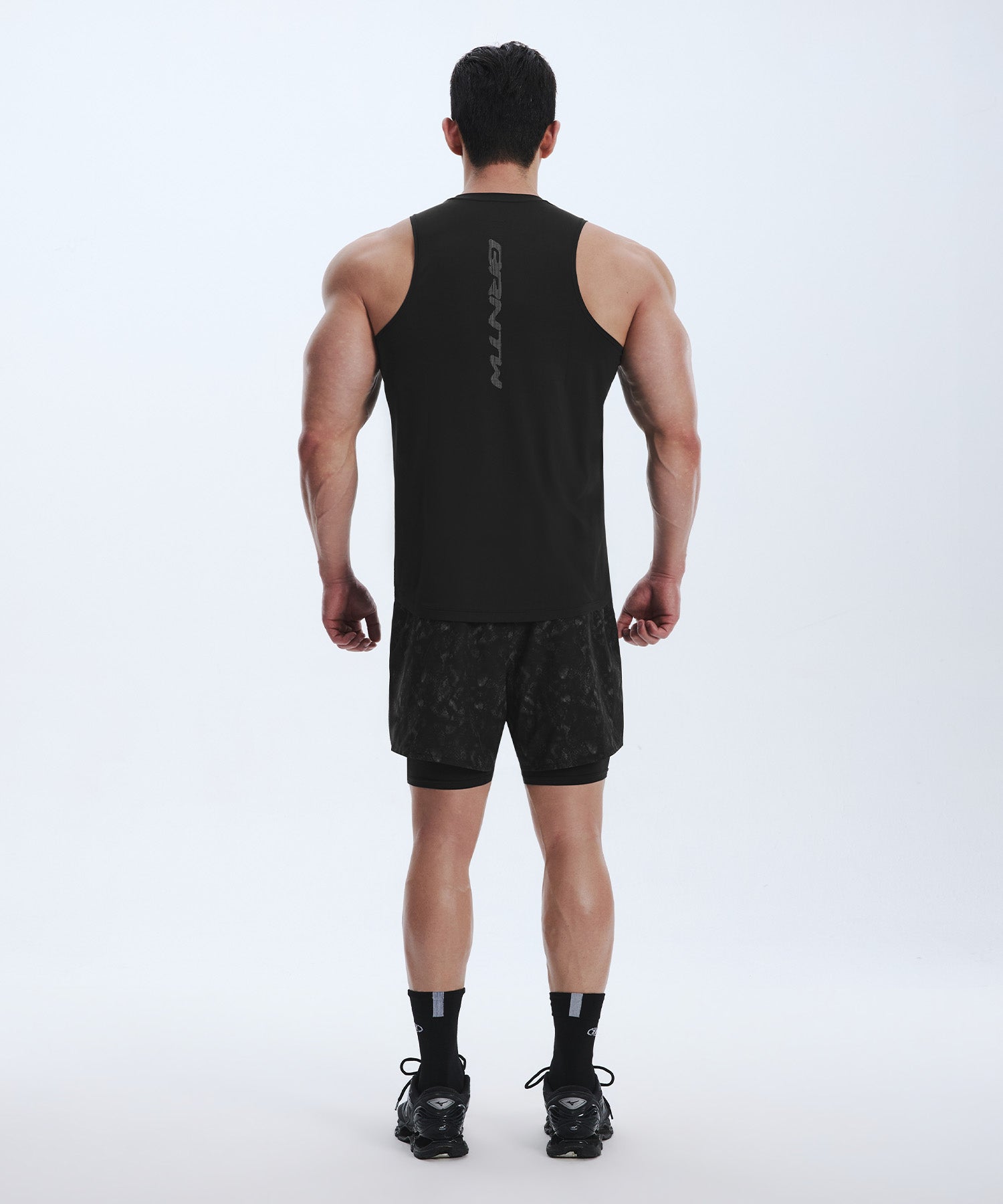 韓国限定】BRN PYTHON PATTERN 2 IN 1 SHORTS [BLACK] – BORNTOWIN