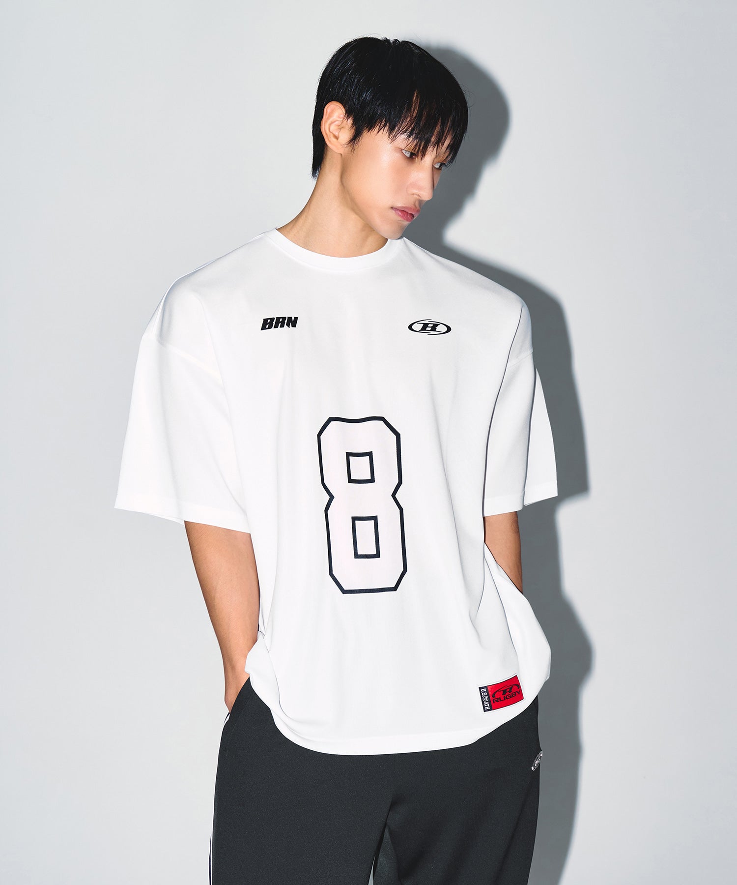 【予約販売：ご注文より1～3週間後に発送予定】BRN COOL MESH EXTRA FIT T-SHIRTS [WHITE]