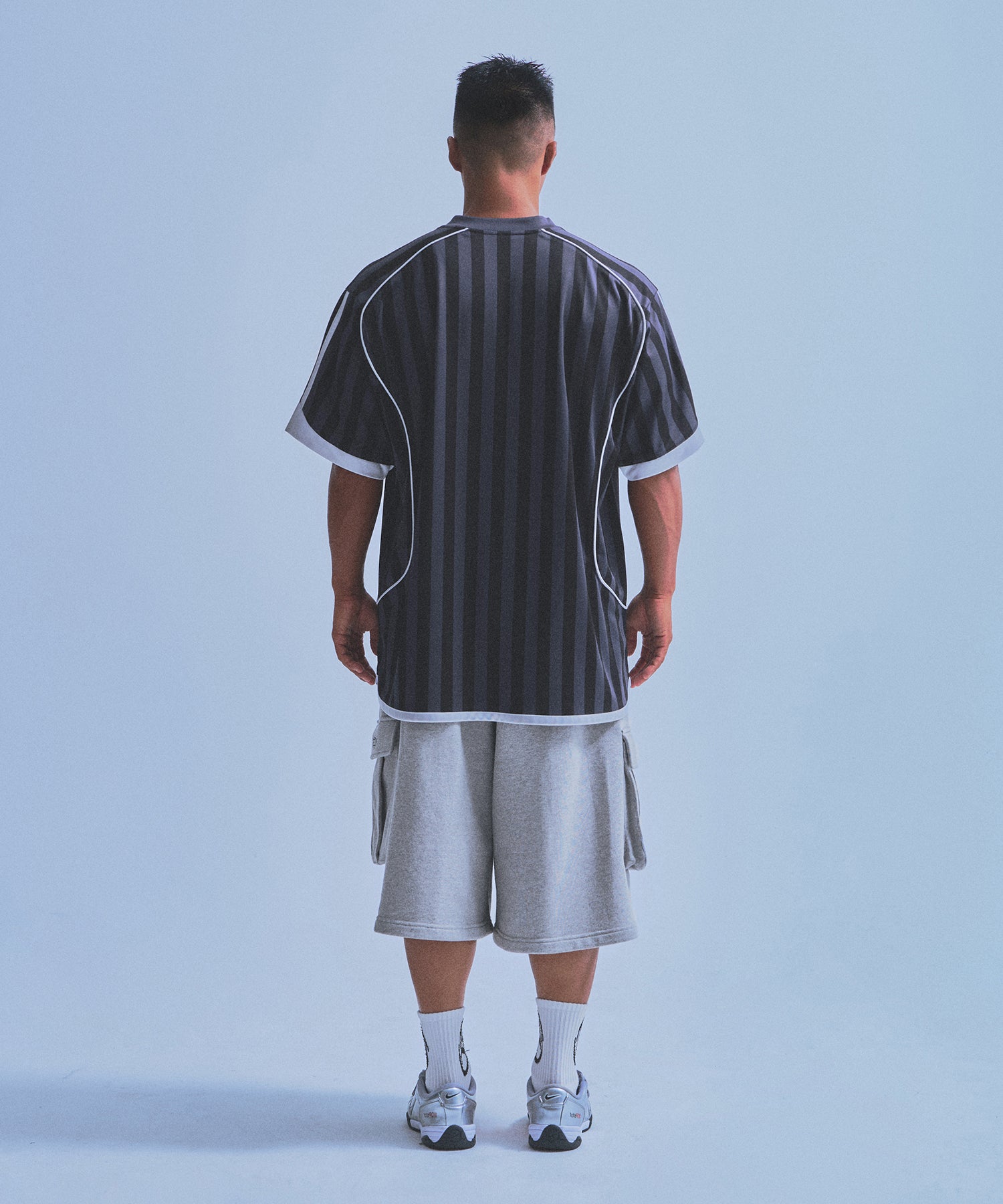 【5/30 Release】SYMBOL B SOCCER STRIPE JERSEY [BLACK]