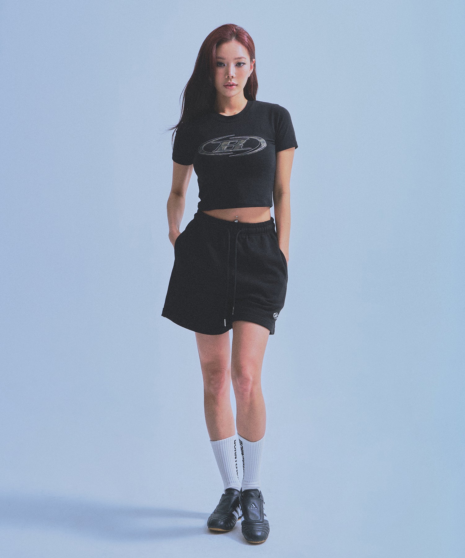 【5/9 release】W CHROME B SHORTS [BLACK]