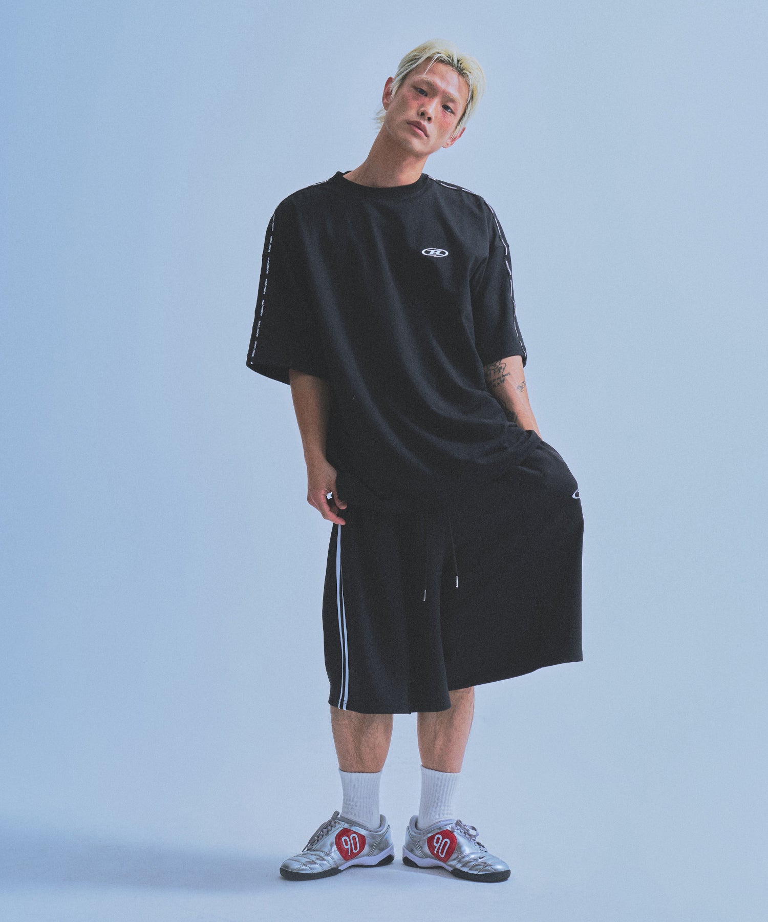 【5/9 release】BLACK LINE EXTRA FIT T-SHIRTS [BLACK]