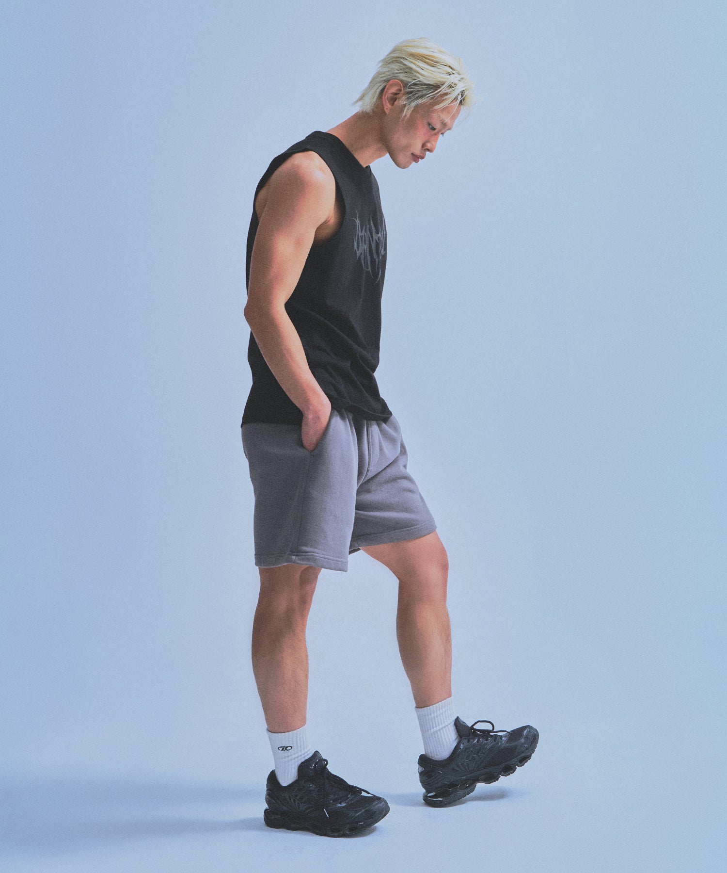 【5/9 release】TRIBAL COMFORT FIT SLEEVLESS [BLACK]