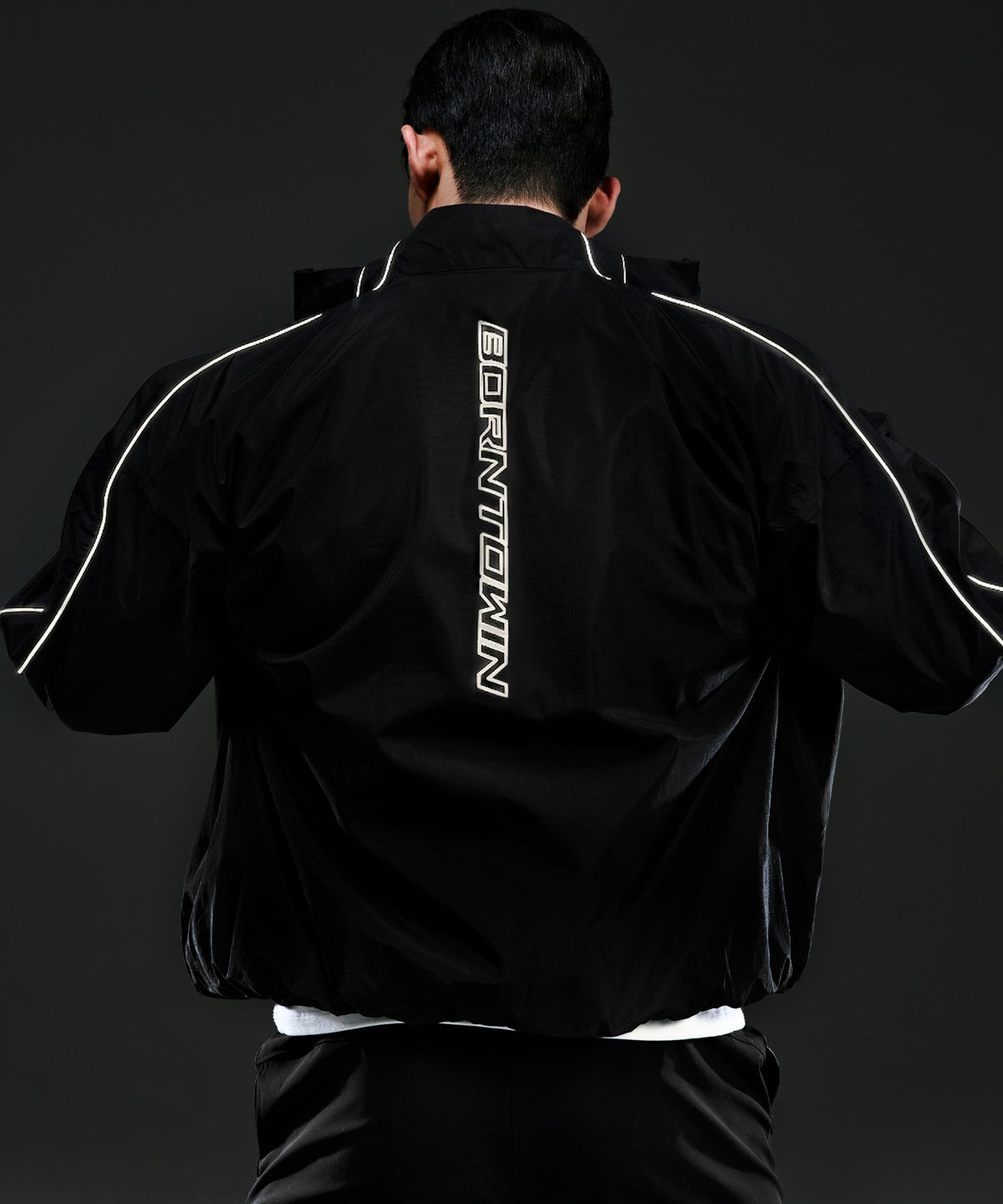 CHROME B WARM UP JACKET [BLACK]