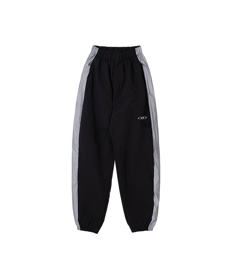 【予約販売：ご注文より1～3週間後に発送予定】CHROME NYLON BLOCK PANTS [BLACK]