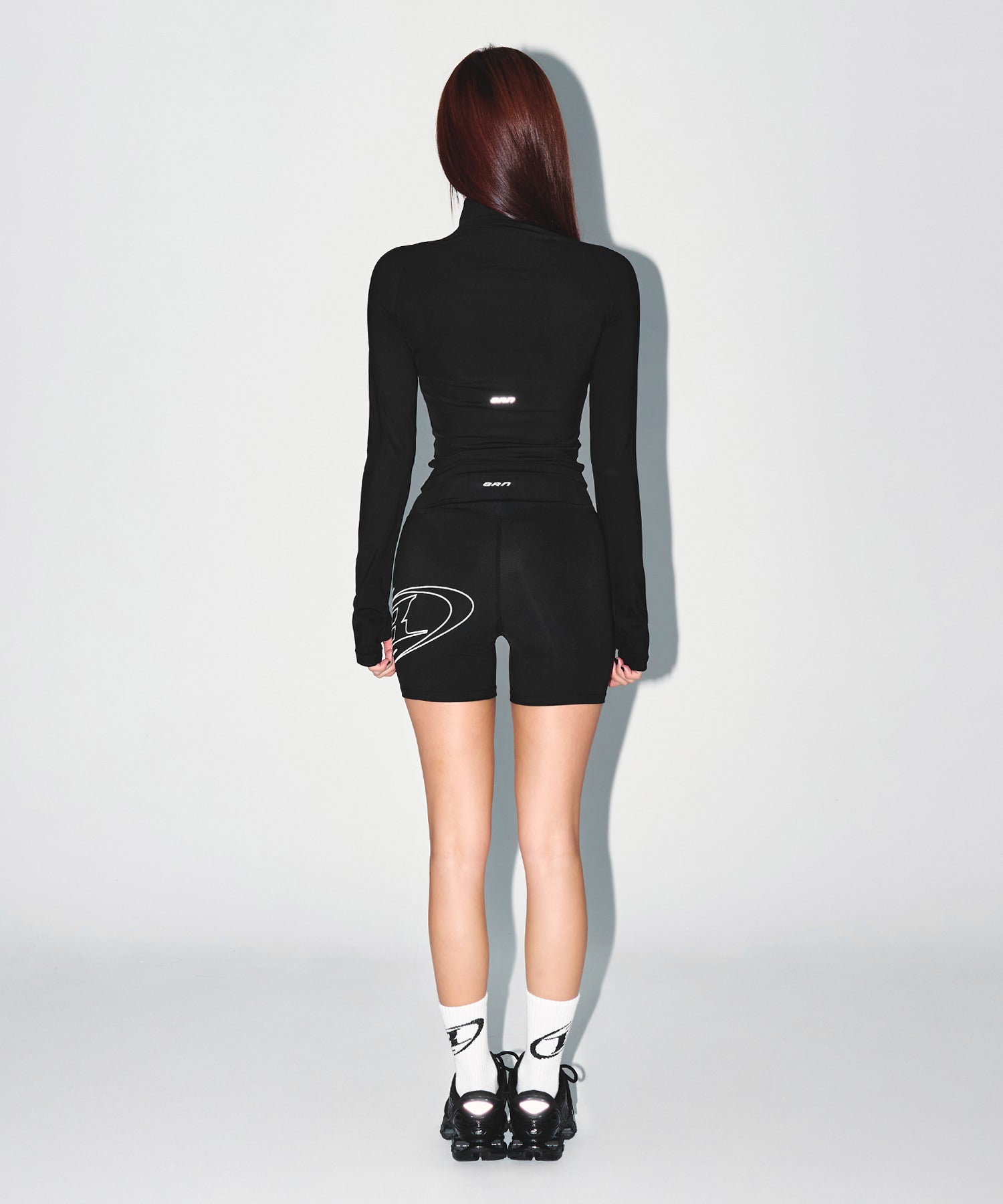【予約販売：ご注文より1～3週間後に発送予定】W STROKE B 3.5 BIKER SHORTS [BLACK]