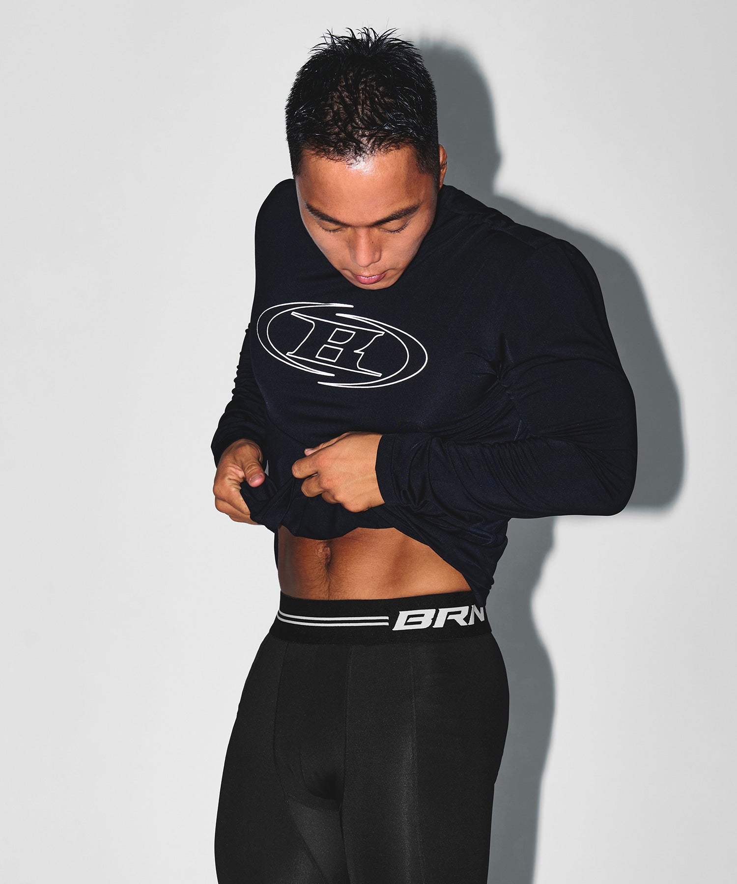 【予約販売：ご注文より1～3週間後に発送予定】STROKE B QUICK DRY LONG SLEEVE [BLACK]